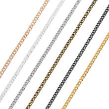 5meters/lot 6 Colors Width 2mm Metal Bracelet Necklace Chains Bulk Open Link Chains for Jewelry Making Findings 2024 - buy cheap