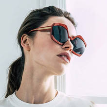 FENCHI Polygon Sunglasses Women Men Oversized Sun Glasses Female Male Red Black Shades Zonnebril Dames 2024 - buy cheap