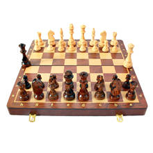 Wooden Chess Set for Kids & Adults - Staunton Chess Set - Travel Foldable Chess 2024 - buy cheap