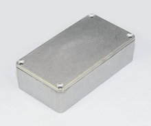 Invólucro de caixa metálica para pedal de efeito de guitarra, caixa de metal em alumínio estilo 1590b 112x61x32mm 2024 - compre barato