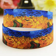 22mm 25mm 38mm 75mm Ruban satin Painting printed Grosgrain Ribbon Hair Accessories party decoration 10 Yards X--02669 2024 - buy cheap