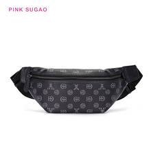 Розовая поясная сумка Sugao, поясная сумка, нагрудная сумка, поясная сумка для мужчин, модная поясная сумка, дизайнерская сумка, кожаная сумка fannypack, оптовая продажа 2024 - купить недорого