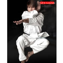 Uniforme de karatê adulto de qualidade branco, respirável, dobok, kyokushinkai dogi, quimono, taekwondo, roupas para crianças, homens 2024 - compre barato