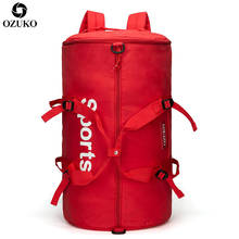 Ozuko sacos de viagem grande capacidade multifuncional esportes ginásio mão saco masculino bagagem viagem mochila para mulheres fitness duffle 2024 - compre barato