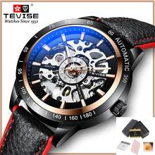Men's Watch TEVISE Men Automatic Mechanical Watch T868 Genuine Leather Strap Watches for Men Luminous Wristwatch Gift Box 2020 2024 - buy cheap