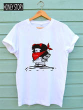 Camiseta de dibujos animados de Mafalda para mujer, ropa Harajuku con letras estampadas, de manga corta, Kawaii, creativa, informal 2024 - compra barato
