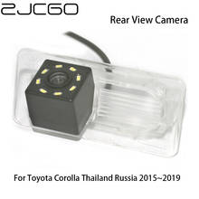 Zjcgo-câmera de estacionamento com visão noturna, para automóveis, hd, ccd, à prova d'água, para toyota corolla, tailândia, rússia, 2015 a 2019 2024 - compre barato