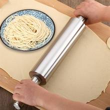 Stainless Steel Rollers Rolling Pin Kid Kitchen Cooking Baking Tool For Pasta Cookie Dough Pastry Bakery Noodle Kitchen 2024 - buy cheap