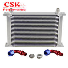 Universal Aluminum 25 Row AN10 Engine Oil Cooler British Type with Hose Fittings 2024 - buy cheap