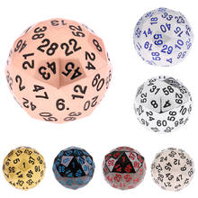 38mm Alloy Polyhedral Dice 60 Sided D60 Die for D&D RPG Board Game with Bag 2024 - buy cheap