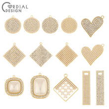 Cordial Design 30Pcs Earrings Accessories/Rhinestone Pendant/Geometry Shape/DIY/Imitation Pearl/Jewelry Findings & Components 2024 - buy cheap