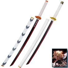 Anime Demon Slayer Rengoku Kyoujurou Cosplay Wooden Sword Weapon Armed Samurai Sword Prop Wood Ninja Knife Katana Buy Cheap In An Online Store With Delivery Price Comparison Specifications Photos And Customer