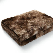 3 размера пледы Одеяло для дивана из мягкого меха Одеяло из искусственного меха диван теплые уютные одеяла Одеяло s с волосатые подстежка на искусственном меху, 160x200cm Одеяло 2024 - купить недорого
