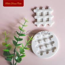 Mini Round Waffle Silicone Mold Fence Fondant Chocolate Cake Mould DIY Handmade Candy Moulds Cake Decorating Tool Bakeware 2024 - buy cheap