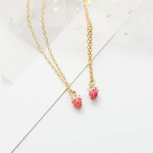 2020 Lovely Sweet Strawberry Pendant Necklace Creative Women's Clavicle Chain Jewelry Fashion Girl Accessories Gift 2024 - buy cheap