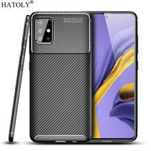 For Samsung Galaxy A71 Case Soft Silicone Carbon Fiber Anti-knock Bumper Phone Cover For Samsung A71 Back Case For Samsung A71 2024 - buy cheap