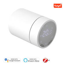 Zigbee 3.0 Thermostat Radiator Valve Actuator For Tuya Smart Life APP Program Temperature Controller Work with Alexa Google Home 2024 - buy cheap
