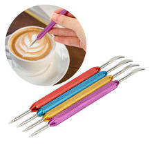 NICEYARD-herramienta Barista para café, espátula de espuma para café Latte, aguja de Arte de café artesanal de acero inoxidable, 1 unidad 2024 - compra barato