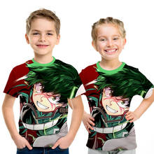 3D Print My Hero Academia T Shirt for Kids Tees Anime Short Sleeve Boy/girl Boku No Hero Academia Cosplay Teenagers Funny Shirt 2024 - buy cheap