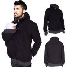 Sudadera con capucha para padres y bebés, chaqueta dos en uno más, suéter de canguro para papá, ropa de invierno 2024 - compra barato