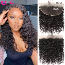 Water Wave 13x4 Lace Frontal Hair Brazilian Pre Plucked With Baby Hair Natural Hairline Remy Human Hair 13x4 Brown Frontal 2024 - buy cheap