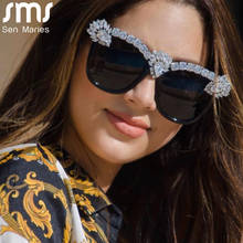 Square Diamond Sunglasses Women Luxury Brand Designer Sunglasses Big Frame Sun Glasses Ladies Fashion Shades Women Eyewear 2024 - buy cheap