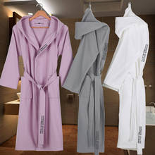 Five-star Hotel Bathrobe Cotton Waffle Bathrobes Spring Summer Thin Couples Men Women Bath Robe Male Dressing Gown 2024 - buy cheap