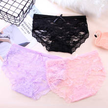 Women's panties jacquard mesh translucent lace ladies panties breathable and light Comfortable lingerie нижнее белье женское U* 2024 - buy cheap