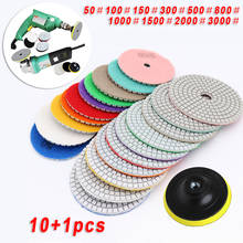 10pcs 3 Inch (75mm) Concrete Marble Granite Polishing Backing Pad 50-3000 Grit Diamond Sanding Grinding Disc Kit 2024 - buy cheap