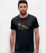 Camiseta del Ejército de los EE. UU. M60A1, camiseta del tanque de batalla principal, Patton Camiseta de manga corta de algodón para hombre, camisa con cuello redondo, de verano, nueva S-3XL 2024 - compra barato