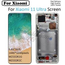 AMOLED For Xiaomi Mi 11 Ultra LCD Display Screen Touch Panel Digitizer For Xiaomi mi11 pro M2102K1G lcd display pantalla 2024 - buy cheap