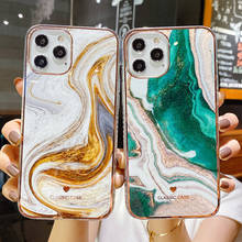 Glitter Gradient Marble Texture Phone Case For iPhone 11 12 11Pro Max XR XS Max X 7 8 Plus 11Pro 12 Shockproof Bumper Back Cover 2024 - buy cheap