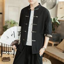 Roupas tradicionais chinesas para homens tops camisas orientais blusa cheongsam roupas vintage estilo oriental hanfu homens 11499 2024 - compre barato