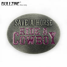 O bullzine atacado moda cowboy cinto fivela com acabamento de estanho FP-02928 adequado para 4cm largura cinto 2024 - compre barato