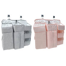Hanging Nursery Organizer and Baby Diaper Caddy Baby Bedside Storage Bag Multifunctional Hanging Basket 2024 - buy cheap