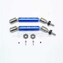 GPM-eje de transmisión delantero de acero inoxidable 304 + aluminio CVD con rueda hexagonal de acero para TRAXXAS SLASH 4X4 LOW-CG 68086-21 RC, actualización 2024 - compra barato