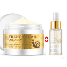 25g Snail Face Cream17ml Serum Set 24K Gold Essence Hyaluronic Acid Moisturizing Anti-aging Nourishing Serum Cream Skin Care 2024 - buy cheap