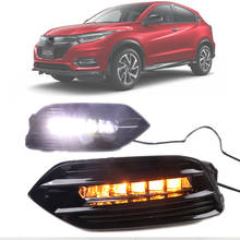 DRL for Honda Vezel HR-V 2019 LED Daytime Running Light Day Light with Turn Signal Lamp 2024 - buy cheap