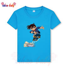Boys Detective Conan Print Clothes Girls 3D Funny Cartoon T-shirts Costume Children 2021 Summer Clothing Kids Tees Baby Top 2024 - buy cheap