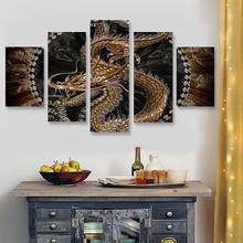 Fashion 5pcs Animal Dragon   Modern Home Wall Decor CanvasPicture Art HD Print Painting On Canvas for Living Room 2024 - buy cheap