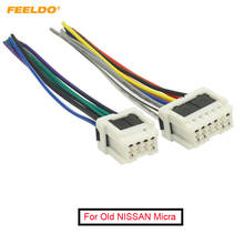 Feeldo-fio adaptador para fiação de carro antigo nissan, conjunto de 5 pares com conector de fio para rádio estéreo, para linha de extensão de carros no painel radiante da nissan micra patrol, # fd5712 2024 - compre barato