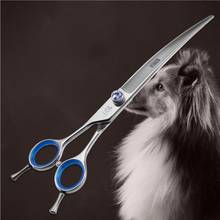 Fenice 8.0 inch Curved Pet Grooming Scissors Japan 440C for Dog/Cat Hair Cutting Shaer Grooming Supplies 2024 - buy cheap
