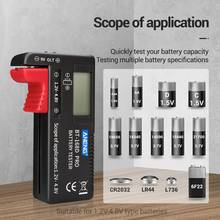 Probador de capacidad de batería Digital BT-168 PRO para 18650 14500 Lithum 9V 3,7 V 1,5 V AA AAA Cell C D, probador de baterías 2024 - compra barato