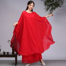 Traditional Chinese Style Clothing Women Yoga Set Linen Loose Sweatshirt Pant Female Meditation Tai Chi Set Cheongsam Suit T2498 2024 - buy cheap