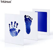 Baby Handprint Footprint Imprint Kit Photo Frame Non-Toxic Clean Touch Ink Pad Souvenirs Baby Monthly Birth Stickers For Gift 2024 - buy cheap