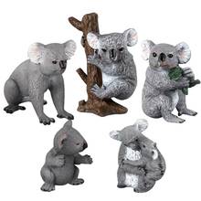 Simulación creativa de animales para exteriores, escultura de Koala oscilante de dibujos animados para Patio, jardín, artesanía, decoraciones 2024 - compra barato