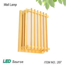 Luminária de parede retangular estilo tatami japonês, led, madeira de cânfora, pinho, sombra acrílica, sconce de parede para quarto corredor