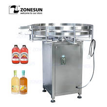 ZONESUN Automatic Rotary Round Bottle Collecting Food Packaging Sorting Turntable Machine for Filling Capping Labeling Machine 2024 - buy cheap