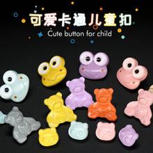 Botones decorativos de plástico para niños pequeños, accesorios de costura de ropa, broche de presión, oso Panda, Rana, 2 uds. 2024 - compra barato
