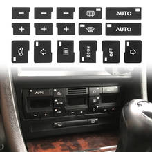 Calcomanías de reparación de botones de Control de aire acondicionado de coche, calcomanías para Audi A4 B6 B7 2000 2001 2002 2003 2004 2024 - compra barato